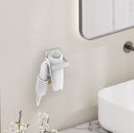 Wall Mounted Household Magnetic Attraction Shower Rack for Bathroom Hair Dryer
