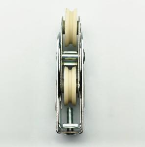 China Plastic Pa6 Sliding Window Roller OEM U Groove Matt Finish Style factory