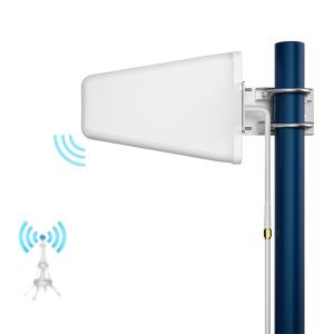 China 50 Ohm White MIMO LTE 5G WiFi Outdoor Router with 20km Long Range Log Periodic Antenna factory