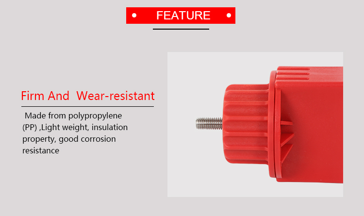 Adjustable Butterfly Valve Lockout 4MM Cable Lock Diameter PP Material