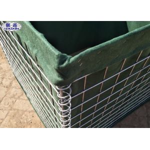 Assembled Security Sand Filled Barriers , Defensive Welded Gabion Box