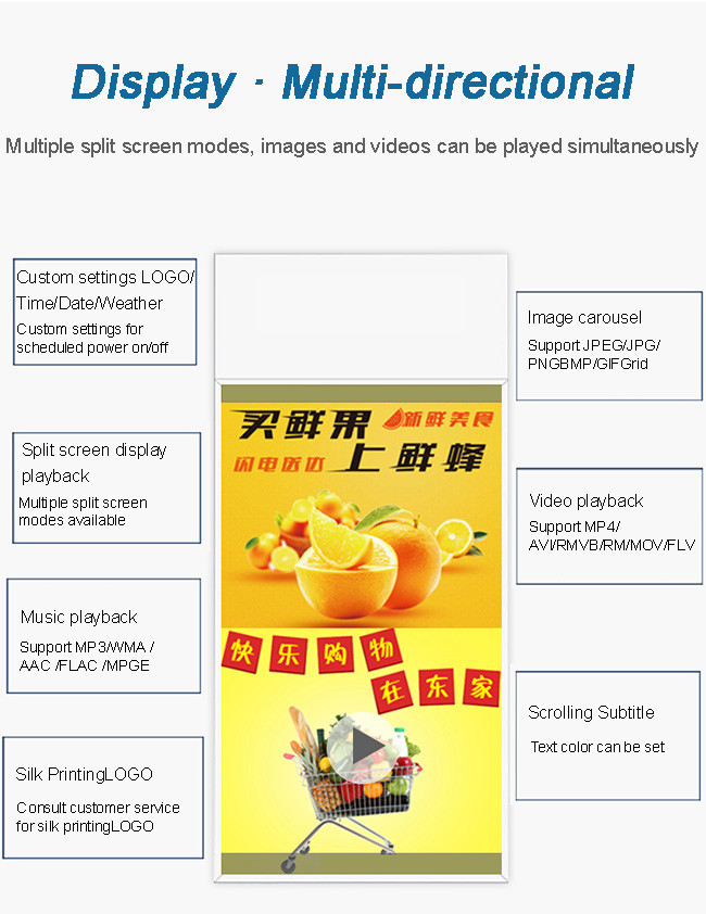 High Brightness Ultra Thin LED Window Display Indoor Screen Transparent Hanging Double Sided Glass Storefront Display