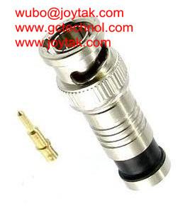 BNC male compression connector 75ohm for RG59 coax cable BNC coaxial connector