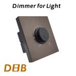 Metal Panel Light Dimmer Switch Amber / Red Copper Color For Home / Hotel