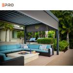 Outdoor Sunsetter Modern Aluminum Pergola Canopy Waterproof Wind Resistance