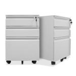 3 Drawers 0.6mm Office Filing Cabinets Cold Rolled Steel