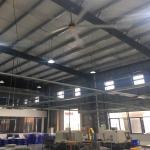 6.1m Industrial Ceiling Fan With 6 Aluminum Blades Enhances Airflow In Garment
