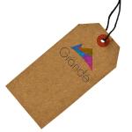 Custom Printed Brown Kraft Paper Swing Hang Tags Paper Price Tags Factory