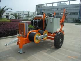 China Cable Pulling Tools 40KN Hydraulic Cable Puller During Overhead Stringing Project factory