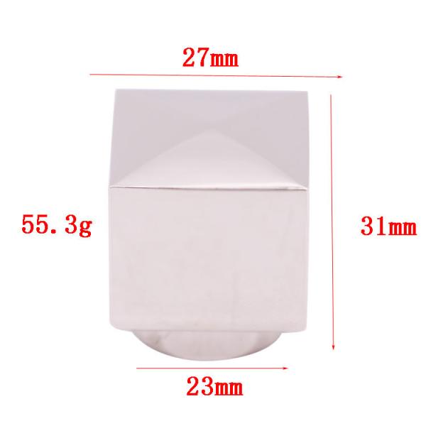 China Hanging Plating Zinc Alloy Embossed Perfume Bottle Caps factory