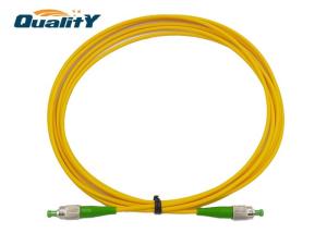 China Yellow Color FC APC To FC APC Fiber Optic Patch Cord 1m 2m 3m Length factory