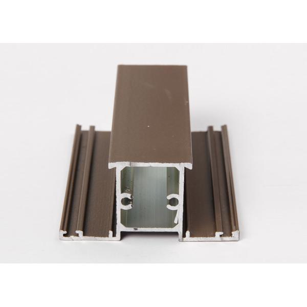 6063-T5 Sand Powder Coated Aluminum Extrusions Broken Bridge Aluminium Section