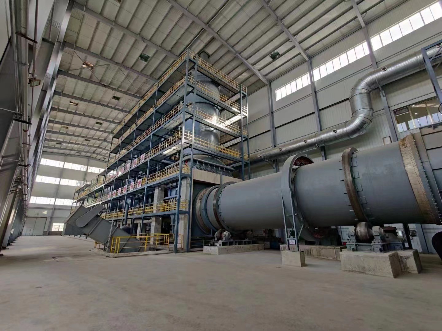 Materials Reaction Rotary Kiln Type Incinerator 5-45t/h Capacity