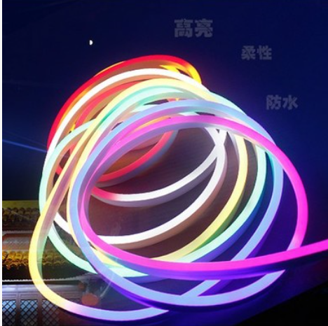 Hot selling Flexible neon light Double side luminous/The circular surface light emitting RGBW DC12/AC220-265V