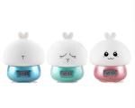 DC5V Silicone Night Light Alarm Clock 1000mA Battery For Kids
