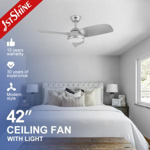 China Interior Decoration 42 Inch LED Ceiling Fan with 3 ABS Blades and High Luminous Flux factory