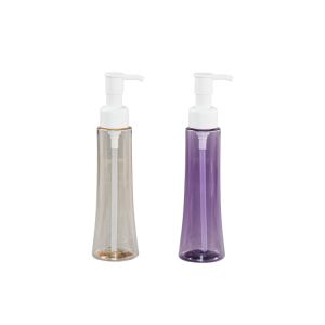 China PET cleanser oil pump bottle 100ml  PCR material packaging on sale
