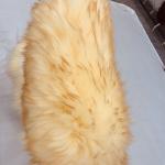 12cm Wool Sheepskin Square Chair Pad Sheepskin Bar Stool Cushions