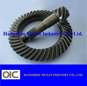 China Industrial Crown Wheel and Pinion with AGMA 8-9 Accuracy 10 Spline Modulus 10.95 factory