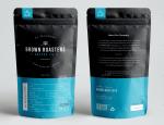 250g 340g 500g 140 Microns Stand Up Coffee Bag With Zipper