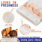 Reusable Bread Bags For Homemade Bread Storage ECO Bread Freezer Bag - Sourdough