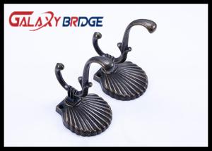 China Black Zinc Alloy Cloth Hanging Hooks Classical Cap Hangers Roma Style Clothes Holders factory