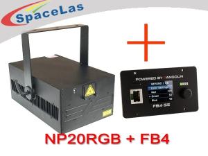China Multicolor 20 Watt RGB Laser Light Projector Compact Design Show Lights factory