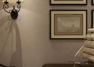 China Embossed Modern Removable Wallpaper Solid Color Wallpaper With Line Printing factory