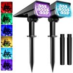 2000mAH Battery 150-200LM 32 LED Solar Landscape Spotlights Wireless