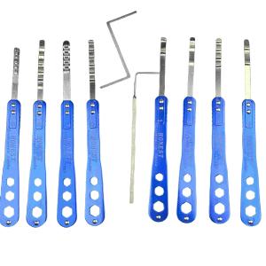 China 8pcs Lock Pick Hook Blue House Lock Pick Set XQ Honest for self study factory