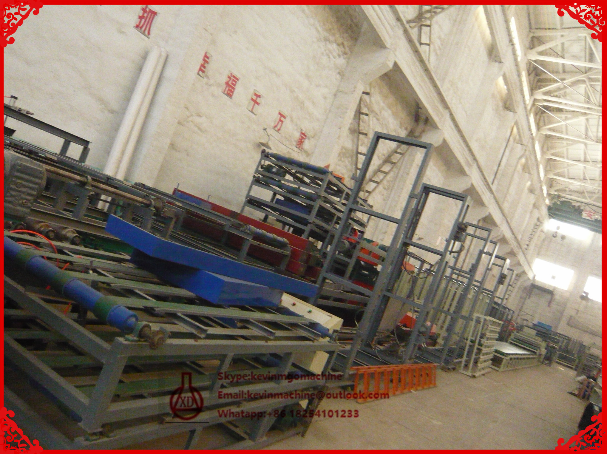 Sound Insulated Fiber Cement Board Production Line With Safe Stable Steel Structure