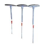 Red Cap 80MM Fixed Disc Hammered Concrete Plastic Insulation Anchors 1.12KN