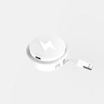 Pop Up 10W Qi Wireless Charger Built Into Desk Furniture With USB