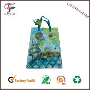 China Colorful and fancy standard size bamboo shopping bag factory