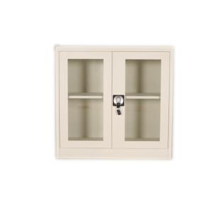 China Knocked Down Glass Door Filing Cabinet With Handle Lock factory