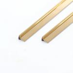 304 V Grooved T Shape Tile Trim Gold Hairline Mirror Stainless Steel Edge Trim