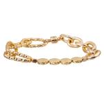 Statement 14K Gold Chain Bracelet Chunky Gold Bracelet Gold Link Bracelet