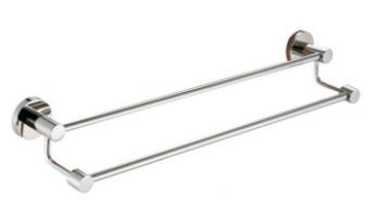 Double Towel Rail83709B -Polish& Round&Stainless steel 304&Bathroom Accessories