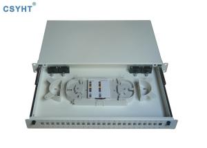 China 1U Rack Mount 24 Ports 19 INCH DRAWER OPTICAL FTTH Fiber Patch Panel factory