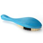 Multiple Color PU Pure Boar Hair Bristle 360 Curved Brush Custom Logo