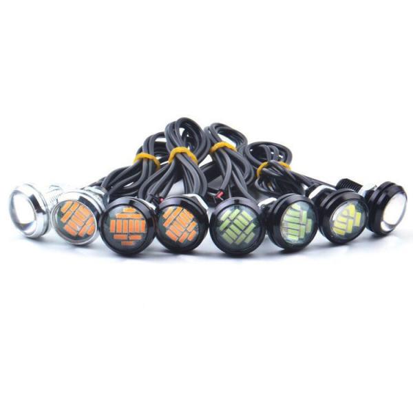 High Power 12v Motorcycle LED Headlights 23MM-4014 Lens Highlight Eagle Eye Led