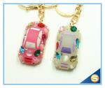 Wholesale Fashion Design Rhinestone Crystal Cars Key Chain Decoration Keychain