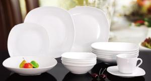 China white Square shape porcelain/ceramic dinner plate12/20/30pieces dinnerware sets/ from beiliu Manufacturer&amp;factory china factory