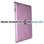 Clear Crystal Hard Plastic Case for iPad 2 - Magenta
