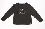 Black Elastic Ladies Casual Sweatshirts 95% cotton Long Sleeve Pullover Shirts