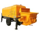 Mini Hydraulic Concrete Mixer Pump , Trailer Mounted Electric Concrete Pump