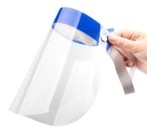 China Oil Fume Resistance Laboratory Face Shield Thickness 0.2mm Elastic Band factory