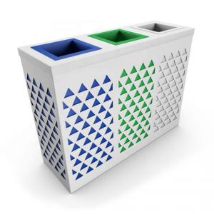 China Multicolored 24L Galvanized Steel Garbage Can factory