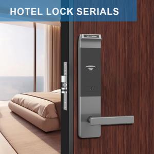 China RFID Card Smart Electronic Door Handle Lock Semiauto Aluminium Alloy For For Hotels factory