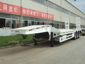 China 40 ton low bed Semi-trailer with tri-axle factory